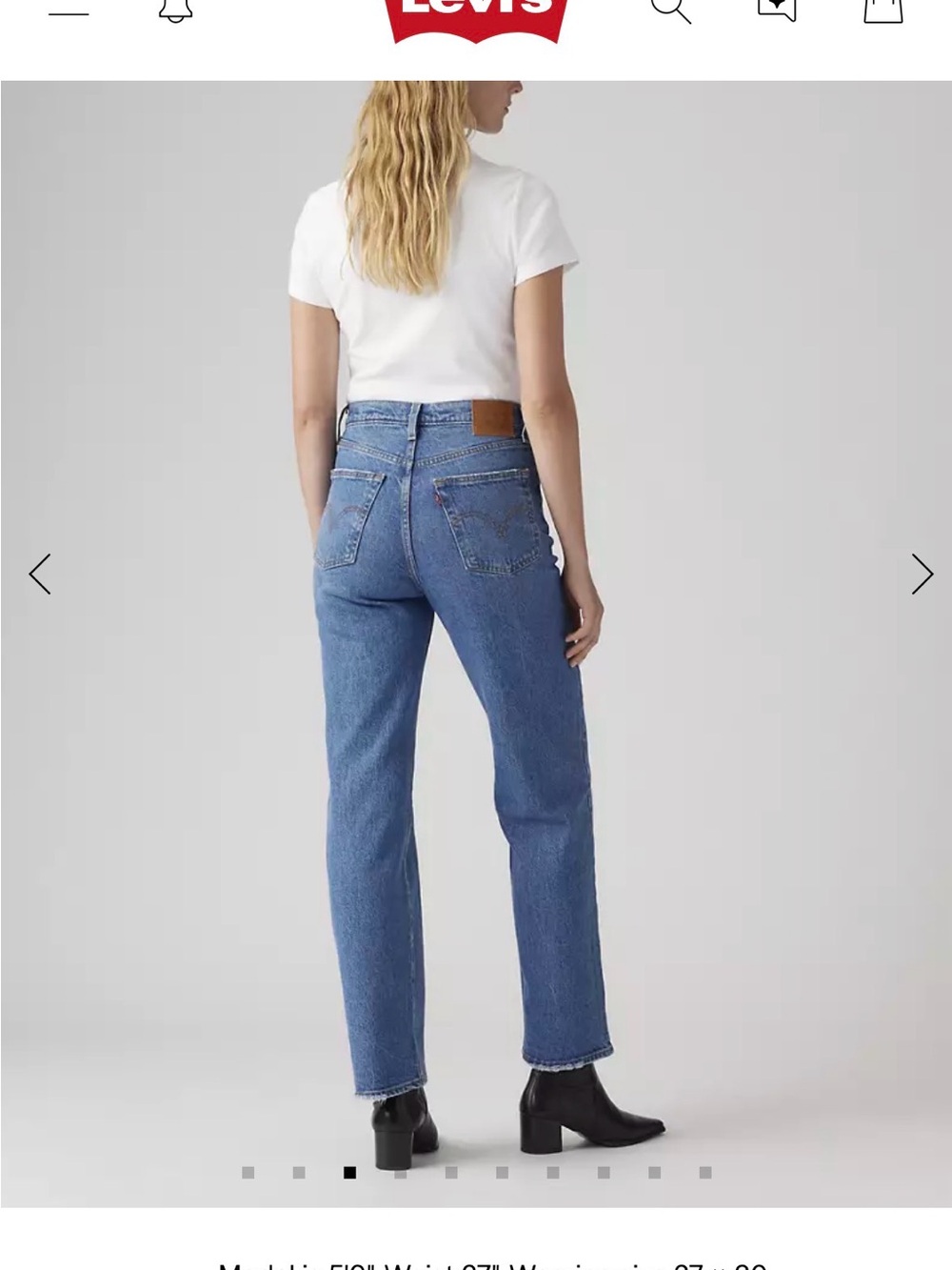 LEVIS Ribcage Straight-Leg Ankle 27” - Picture 7 of 9